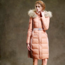 Women's Fashion Winter Slim Solid Hooded Long Down Coats Parkas