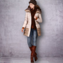 Women's Fashion Winter Slim Knit Lapel Long Down Coats Parkas