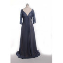 Affordable Empire Sweetheart Chiffon Mother Dresses with 3/4 Sleeves