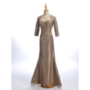 Trumpet Sweetheart Floor Length Mother Dresses with Jackets