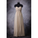 Custom Empire Sweetheart Floor Length Chiffon Bridesmaid Dresses