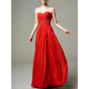 Discount Sweetheart Floor Length Chiffon Evening/ Prom/ Formal Dresses