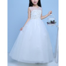 Ball Gown Floor Length Organza Flower Girl Dresses