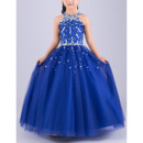 Affordable Ball Gown Sleeveless Floor Length Flower Girl Dresses