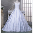 Luxurious Ball Gown Sweetheart Chapel Train Taffeta Wedding Dresses