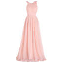 Affordable Floor Length Chiffon Bridesmaid Dresses with Straps