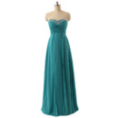 Custom Sweetheart Floor Length Chiffon Bridesmaid/ Wedding Party Dress