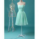 Vintage Sweetheart Knee Length Chiffon Bridesmaid/ Homecoming Dresses