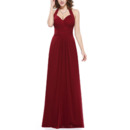 Discount Halter Sweetheart Floor Length Chiffon Bridesmaid Dresses