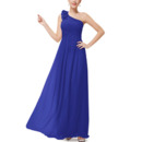 Inexpensive One Shoulder Floor Length Chiffon Bridesmaid Dresses