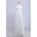 Custom Empire Sweetheart Floor Length Chiffon Bridesmaid Dresses