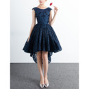 Discount Ball Gown Sleeveless High-Low Lace Cocktail Party Dresses