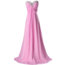 Inexpensive Sweetheart Floor Length Chiffon Evening/ Prom Dresses