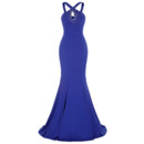 Sheath Sleeveless Floor Length Chiffon Evening Dress with Straps