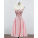 Elegant Sweetheart Mini/ Short Chiffon Homecoming/ Party Dresses