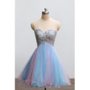 Affordable Sweetheart Mini/ Short Rhinestone Homecoming Dresses