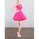 Sexy Sleeveless Mini/ Short Organza Homecoming/ Party Dresses