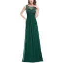 Custom Sleeveless Floor Length Chiffon Evening/ Prom Dresses