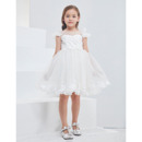 Discount Sleeveless Mini/ Short Organza Flower Girl Dresses