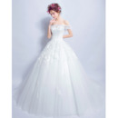 Affordable Off-the-shoulder Chapel Train Organza Wedding Dresses