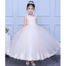Inexpensive Ball Gown Ankle Length Organza Flower Girl Dresses