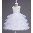 Discount A-Line Knee Length Layered Skirt Flower Girl Dresses