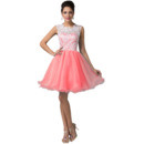 Custom Mini/ Short Lace Taffeta Homecoming/ Birthday Party Dresses