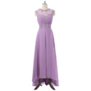 Elegant Sleeveless High-Low Long Chiffon Mother of the Bride Dresses