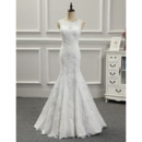 Trumpet Long Wedding Dresses with Detachable Trains