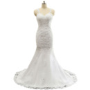 Discount Sheath Sweetheart Floor Length Wedding Dresses with Straps