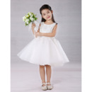 Inexpensive A-Line Knee Length Embroidery Flower Girl Dresses