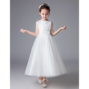 Adorable A-Line Ankle Length Flower Girl/ First Communion Dresses
