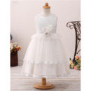 Ball Gown Tea Length Flower Girl Dresses for Wedding