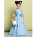 Discount Straps Floor Length Taffeta Flower Girl Dresses for Wedding