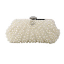 Beading White Evening Handbags/ Purses/ Clutches