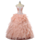 Custom Ball Gown Sweetheart Floor Length Prom/ Quinceanera Dresses