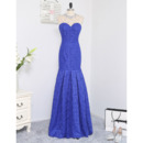 Mermaid Sweetheart Floor Length Lace Prom/ Formal Dresses