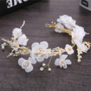 Flower Girl Floral Hoop Headband Hairband Headwear for Wedding