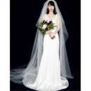 2020 Style A-Line V-Neck Floor Length Taffeta Wedding Dresses