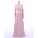 Affordable Floor Length Lace Chiffon Mother Dresses with Lace Jackets