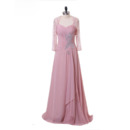 Custom Spaghetti Straps Floor Length Chiffon Mother Dress with Jackets